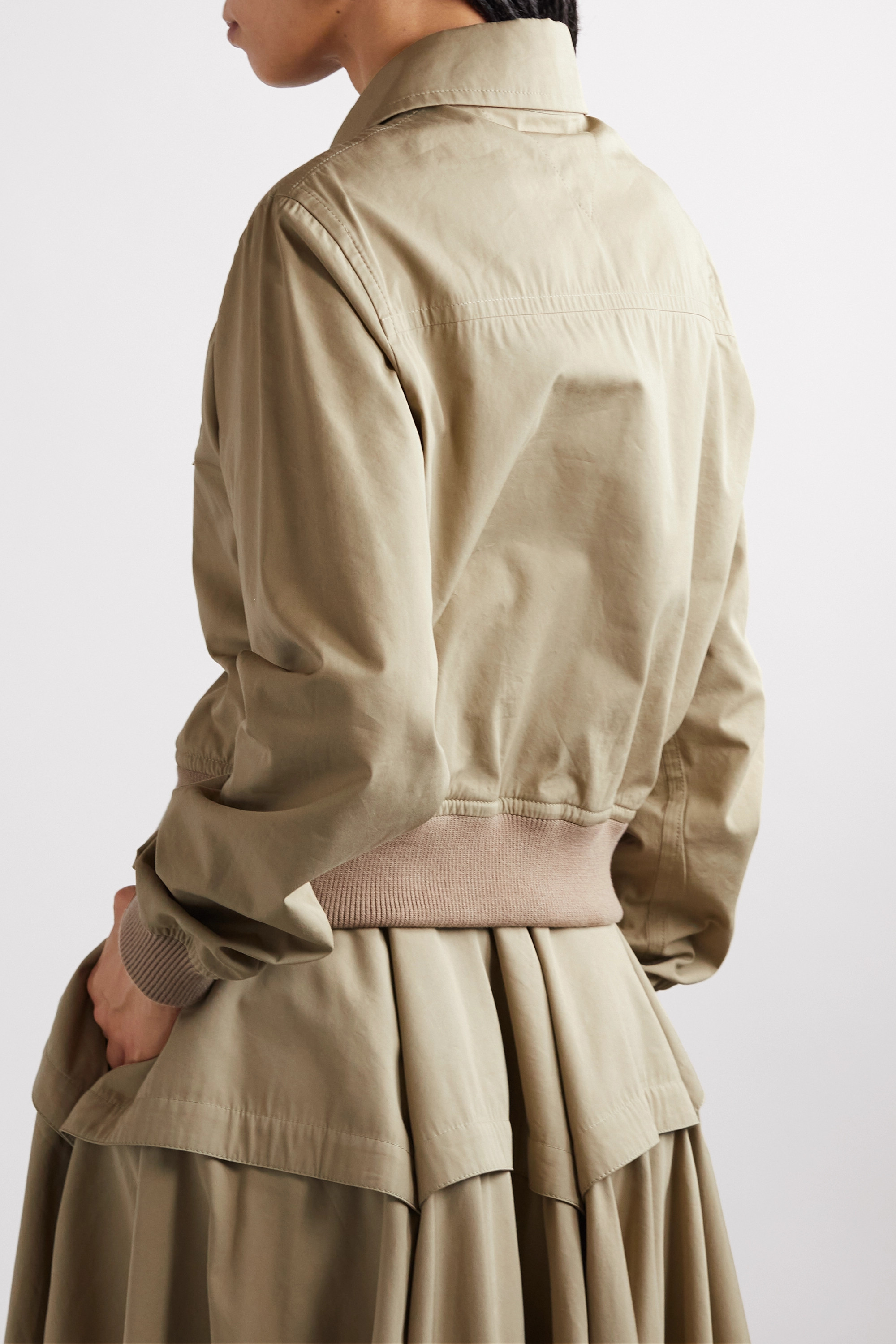 Bottega Veneta Relaxed-fit Button-down Jacket In Nude