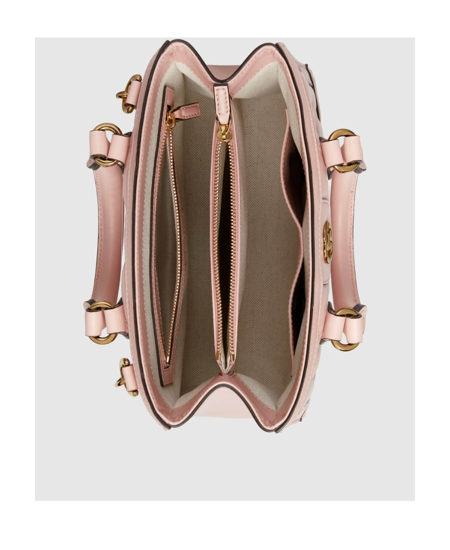 Gucci Gg Logo-embossed Mini Tote Bag In Nude