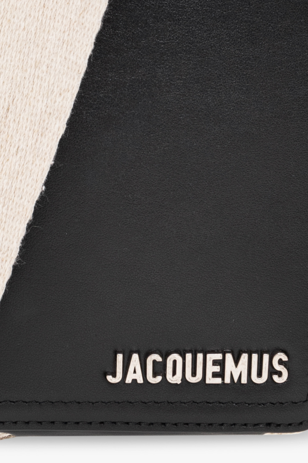 Jacquemus Compact Vertical Bag With Adjustable Strap In Black