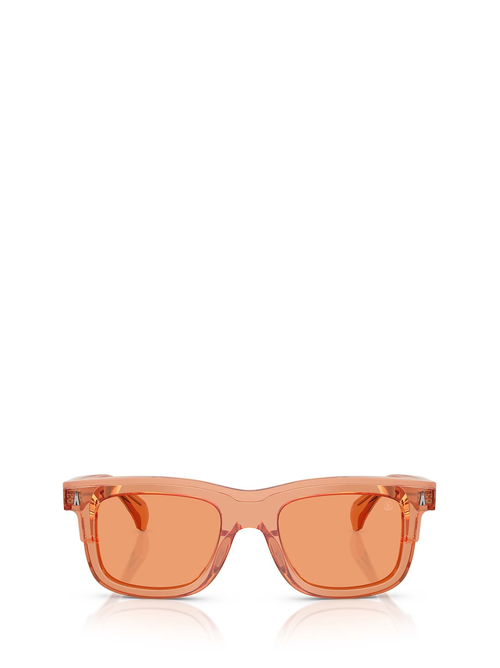 Moncler Claro 51mm Polarized Square Sunglasses In Orange