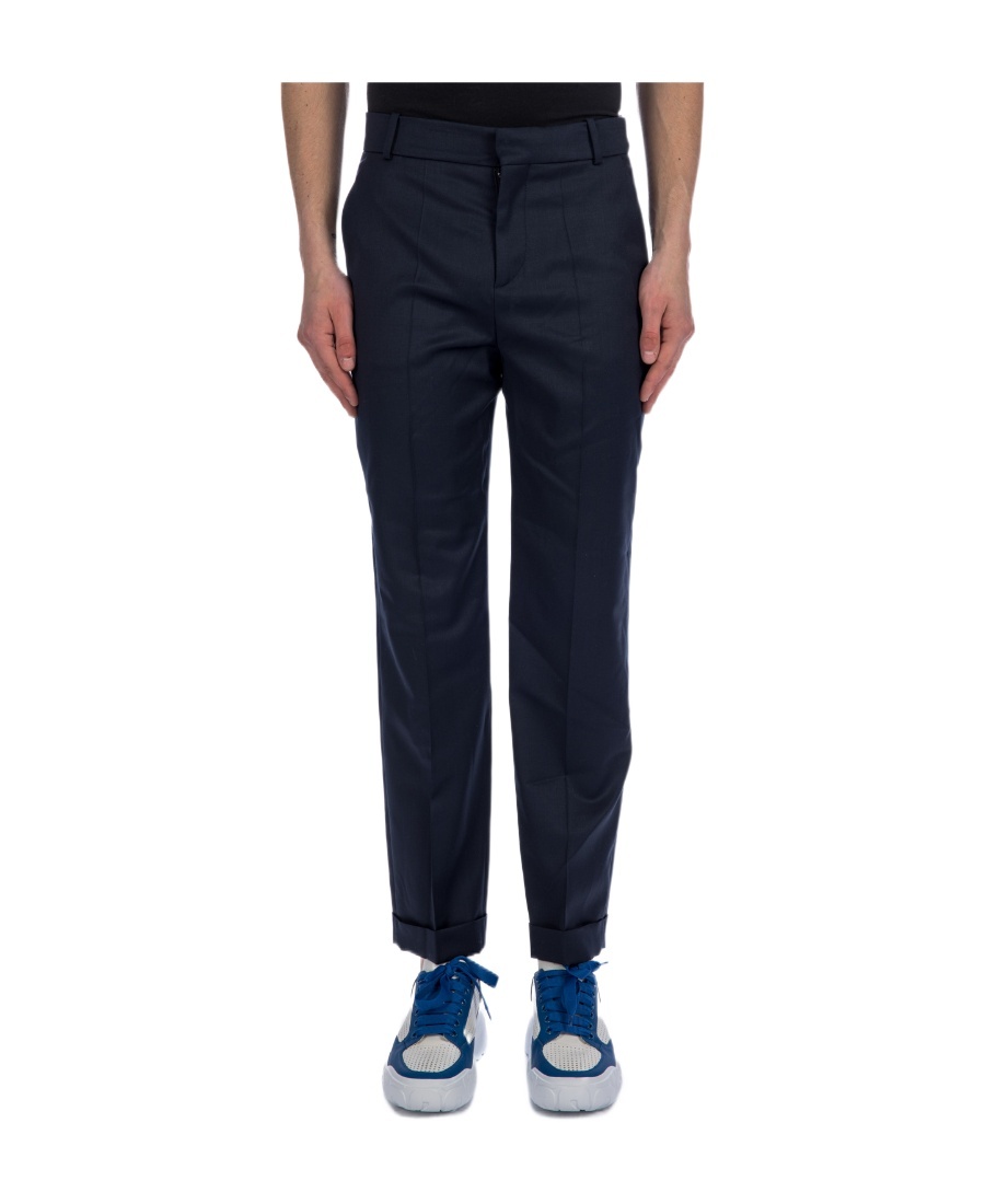 Balmain Draped Straight-leg Cropped Trousers In Black