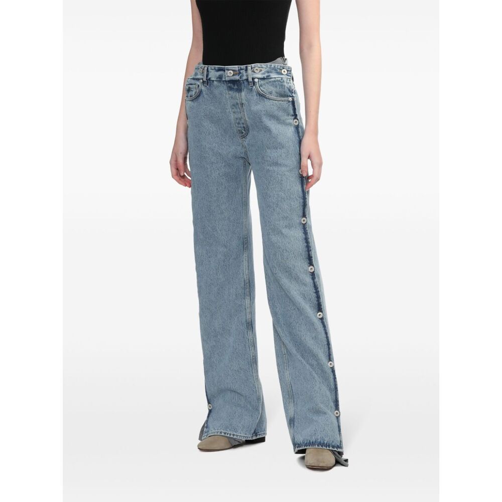 Y/project Belt-loop Jeans In Gray