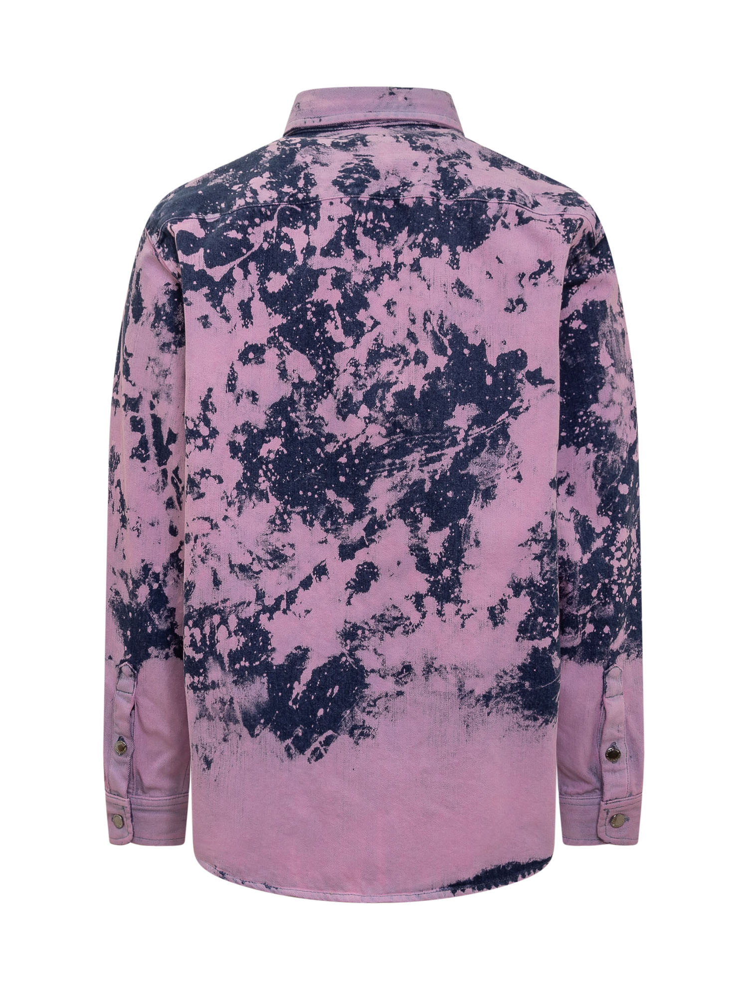 Darkpark Printed Button-down Shirt In Purple