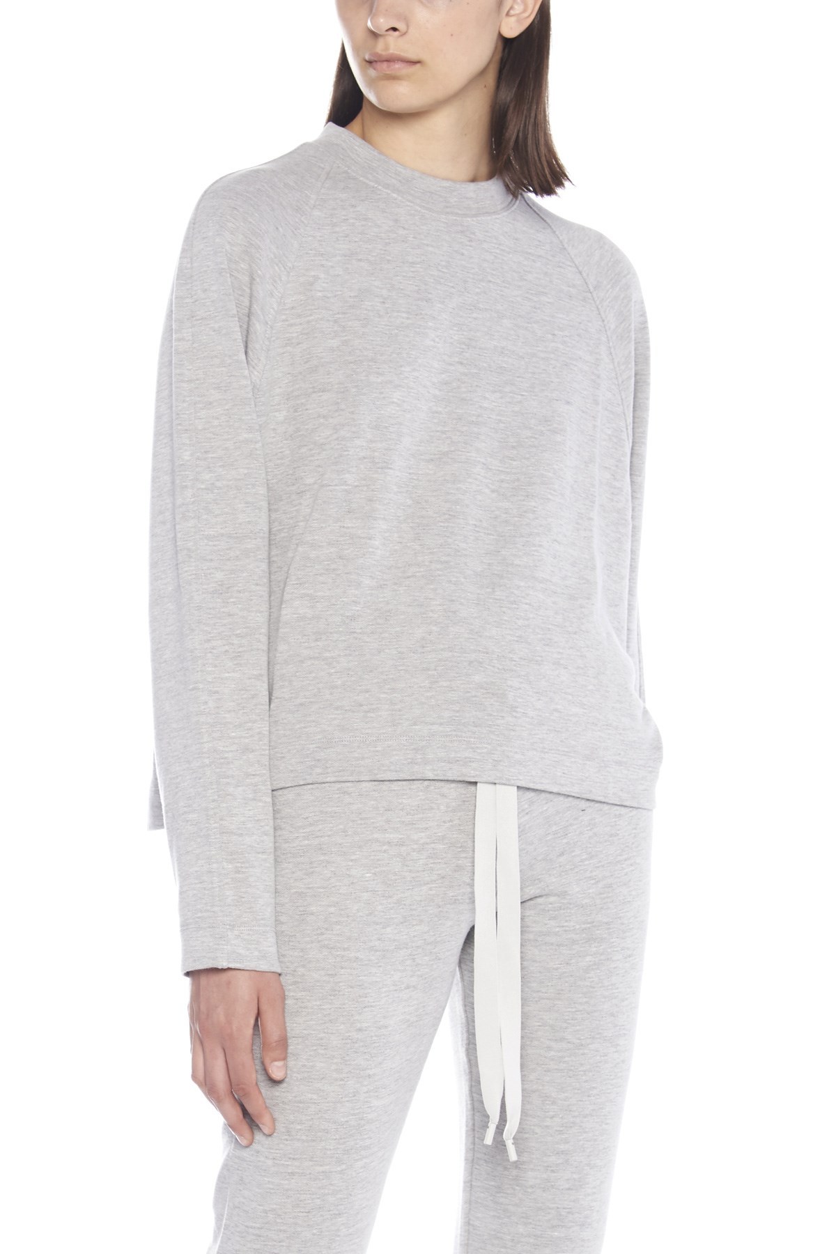 Theory Round-neck Sweatshirt In Gray