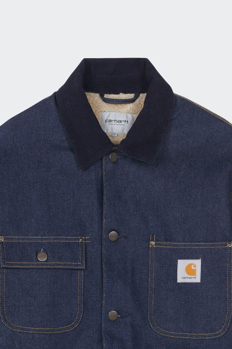Carhartt Casual Jacket With Long Sleeves And Pockets In Blue