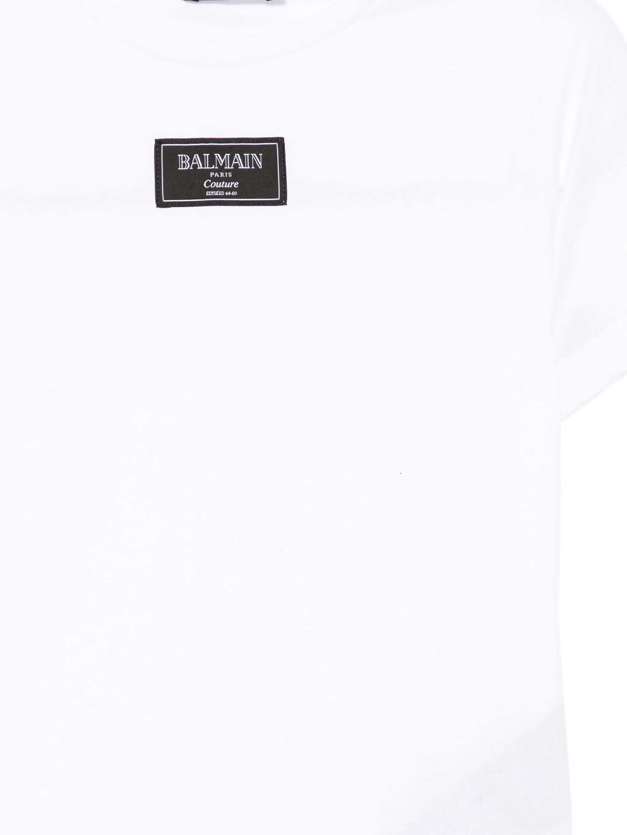 Balmain Logo-appliqué T-shirt In White