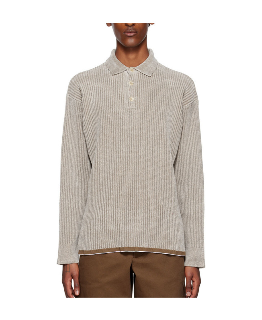 Jacquemus Le Polo Duci Polo Shirt In Nude