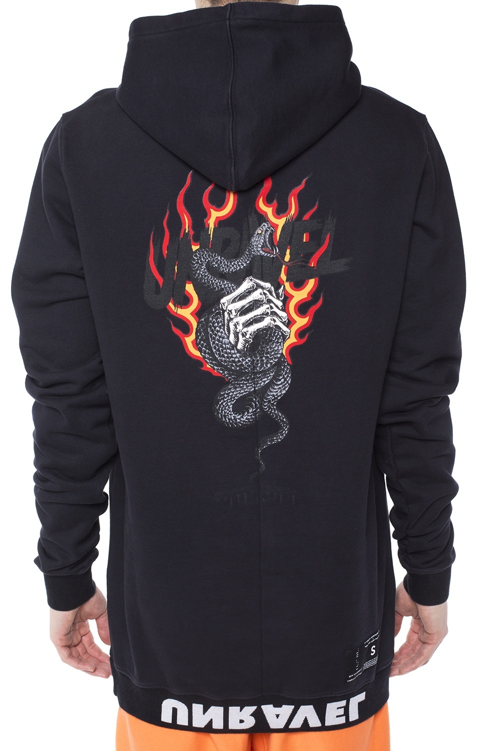 Ben Taverniti Unravel Project Hooded Sweater In Black