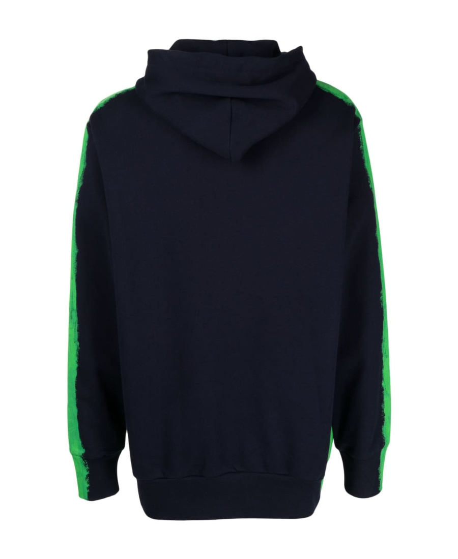 Moschino Logo-print Pullover Hoodie In Black