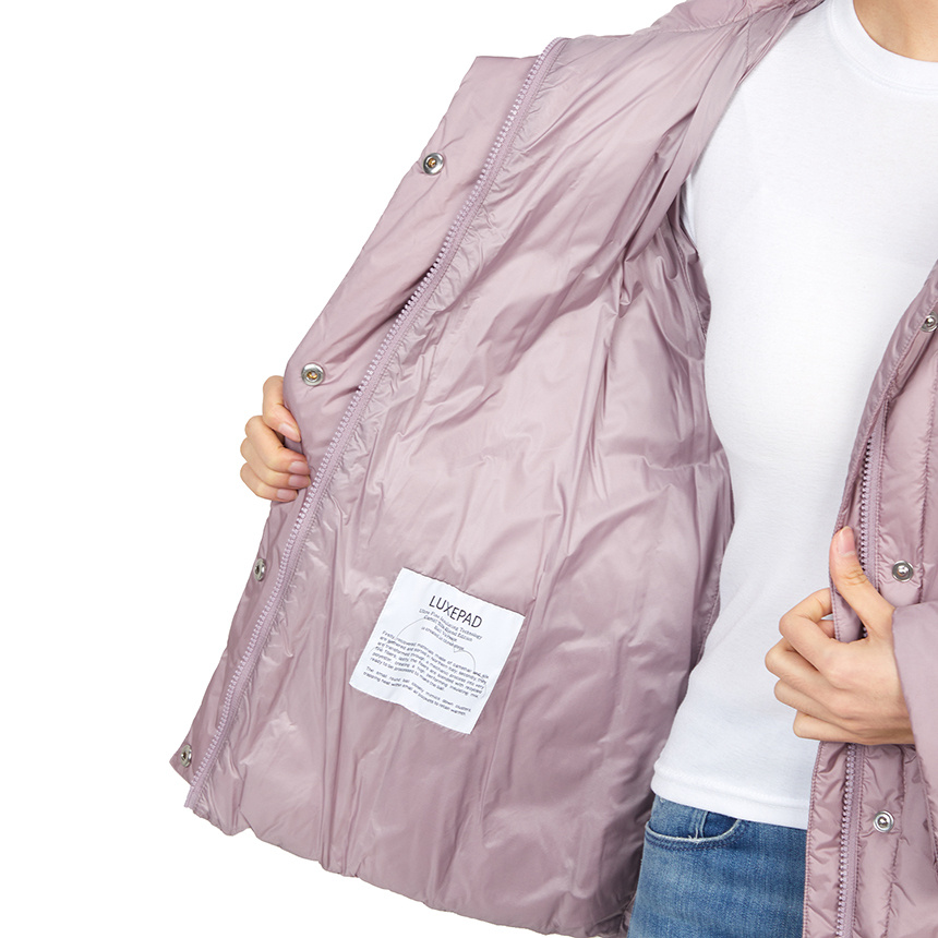 Max Mara Long Sleeve Cotton Coat In Pink