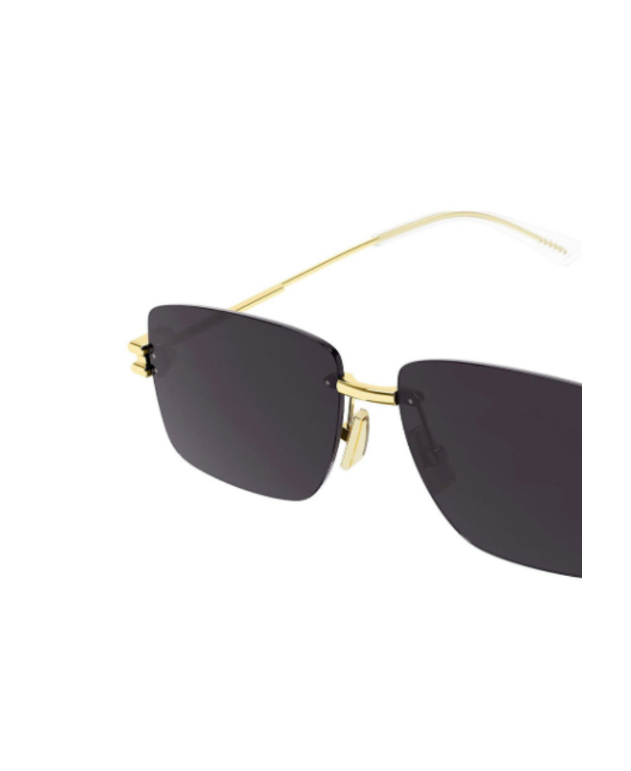 Bottega Veneta Rectangular-frame Sunglasses In Black