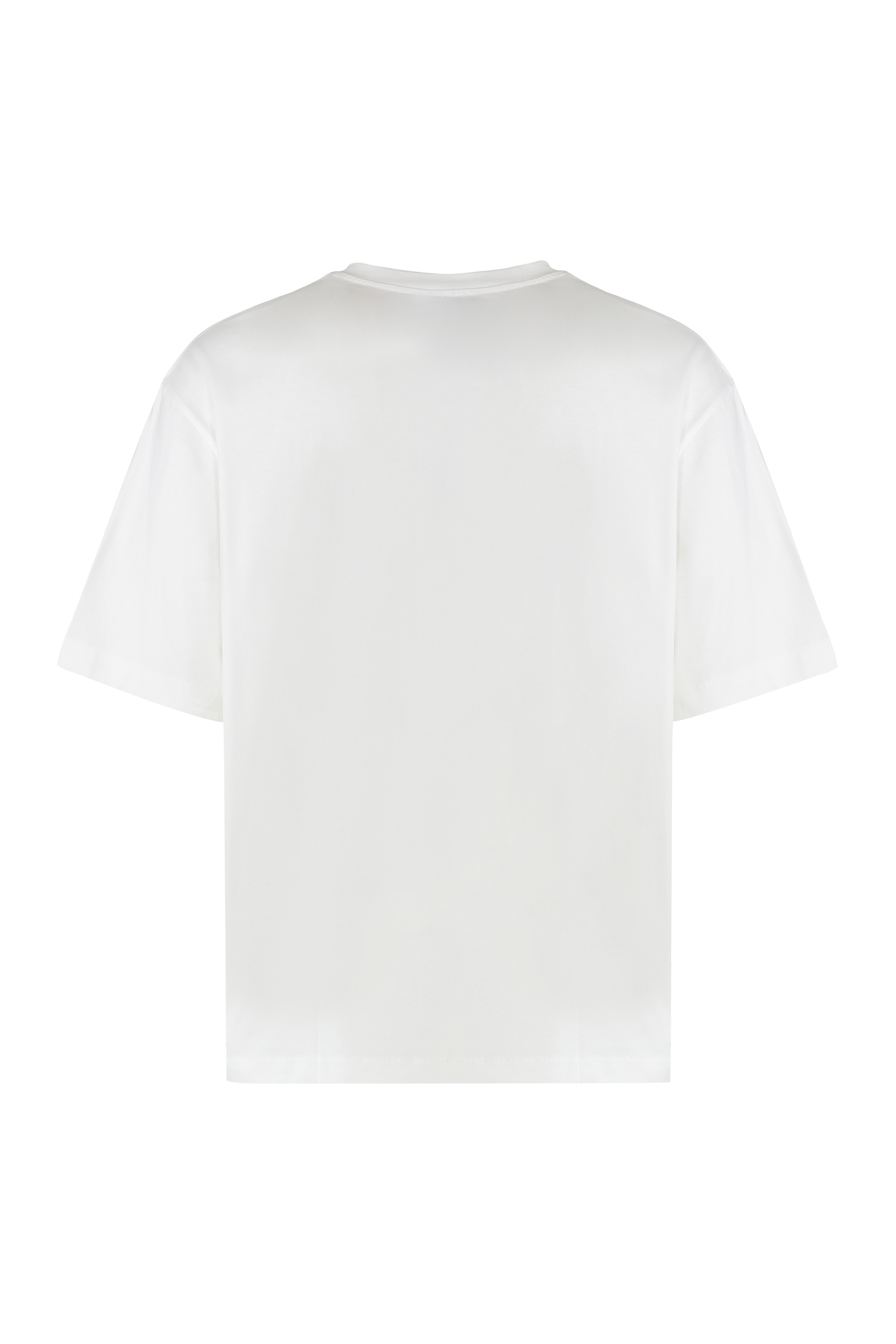 Off-white Cotton Crew-neck T-shirt In White