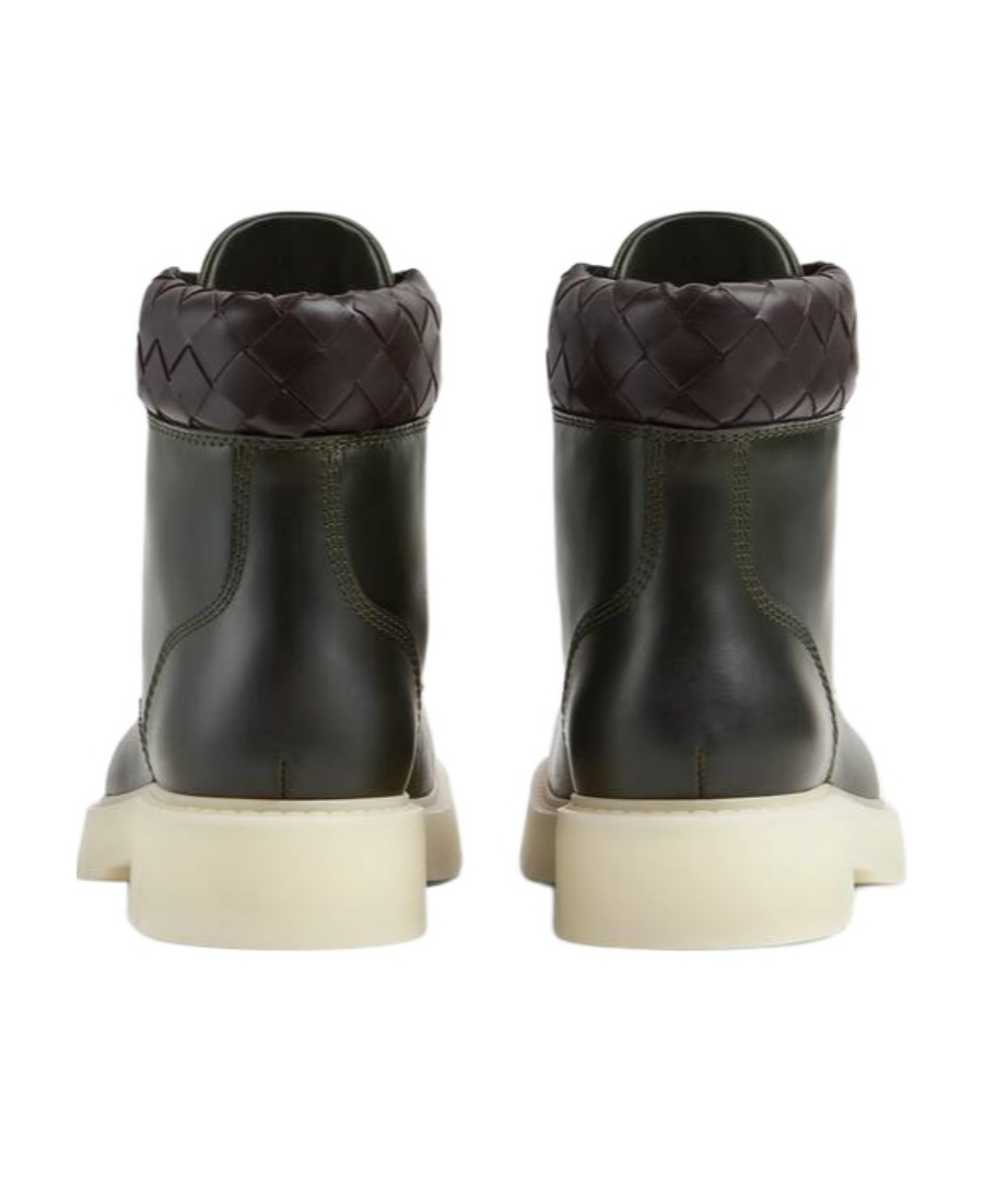 Bottega Veneta Haddock Lace-up Ankle Boot In Black