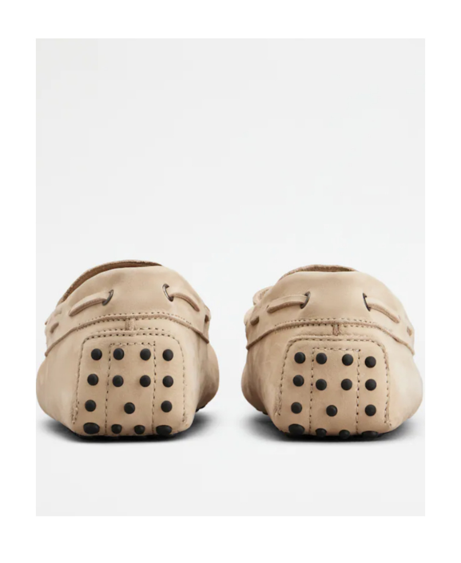 Tod's Bow-detail Leather Loafers In Nude