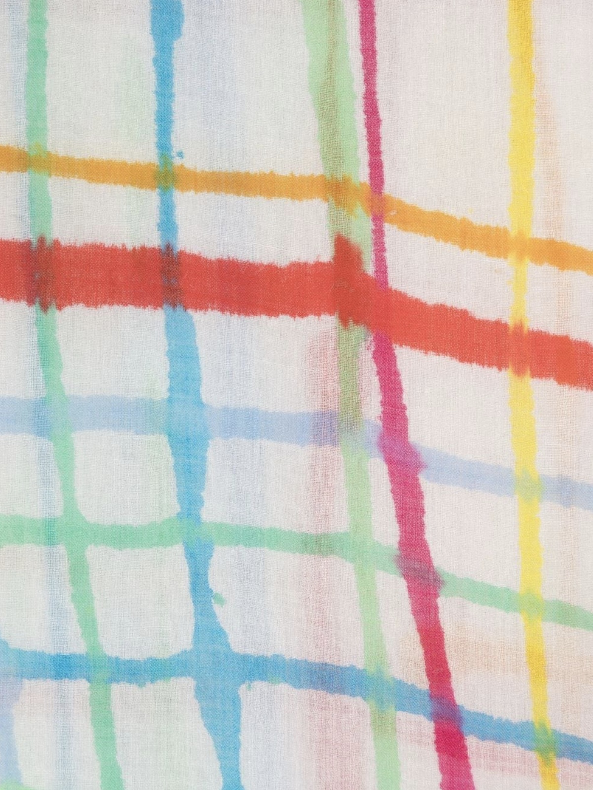 Faliero Sarti Graphic Print Linen Scarf In Multicolor