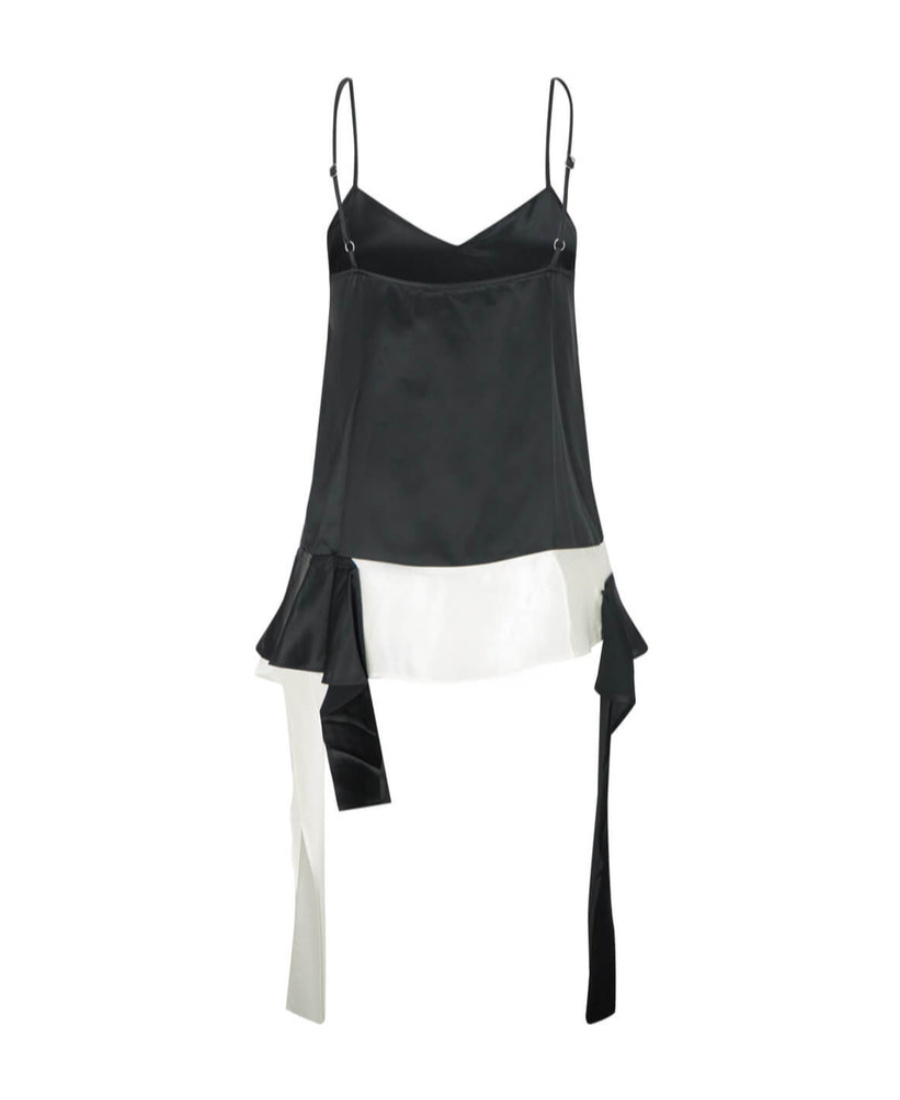 Jw Anderson Women Sweetheart Neckline Top In Black