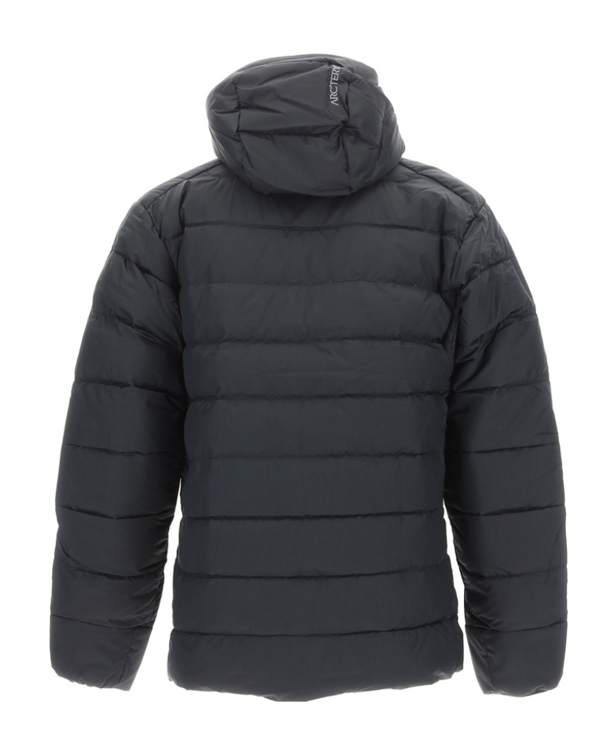 Arc'teryx Quilted Hooded Down Jacket In Black