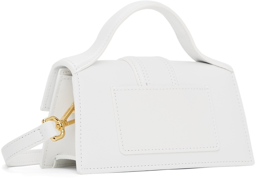 Shop Jacquemus Logo Flip Shoulder Bag In White
