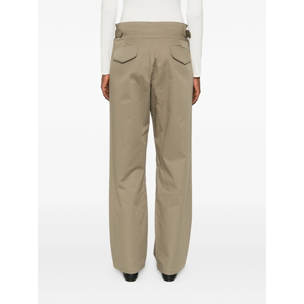 Gimaguas Pleated Belted Trousers In Green