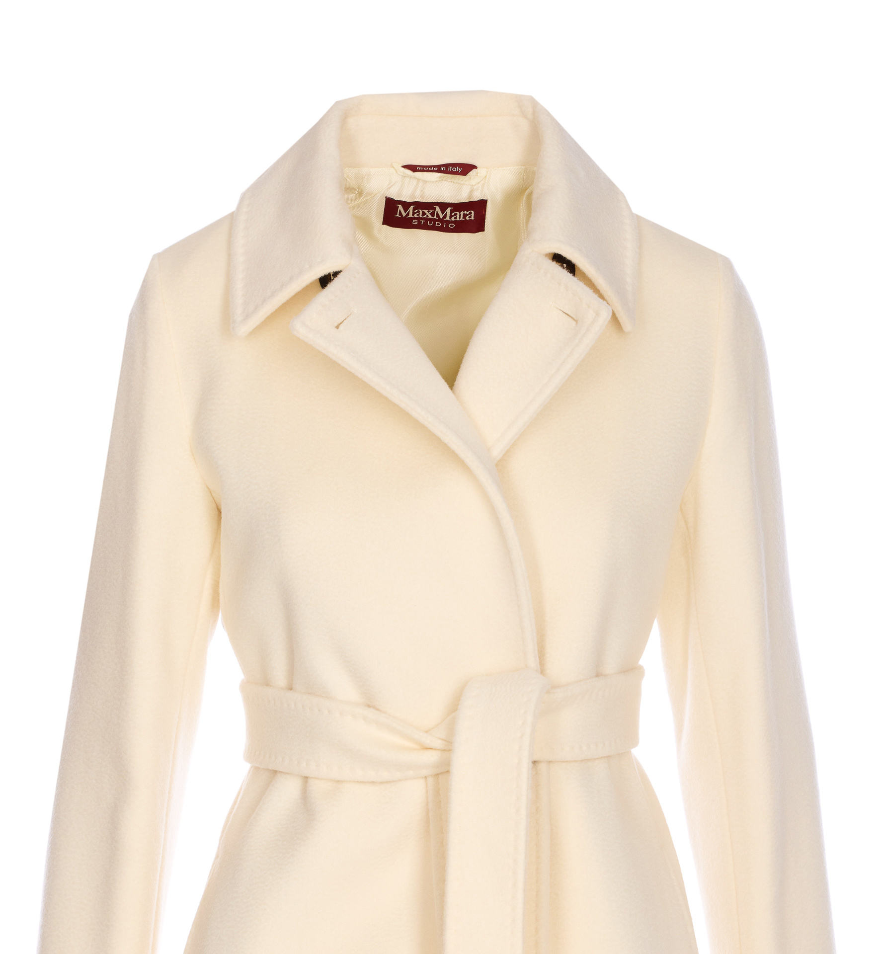 Max Mara Long-sleeved Coat In Brown