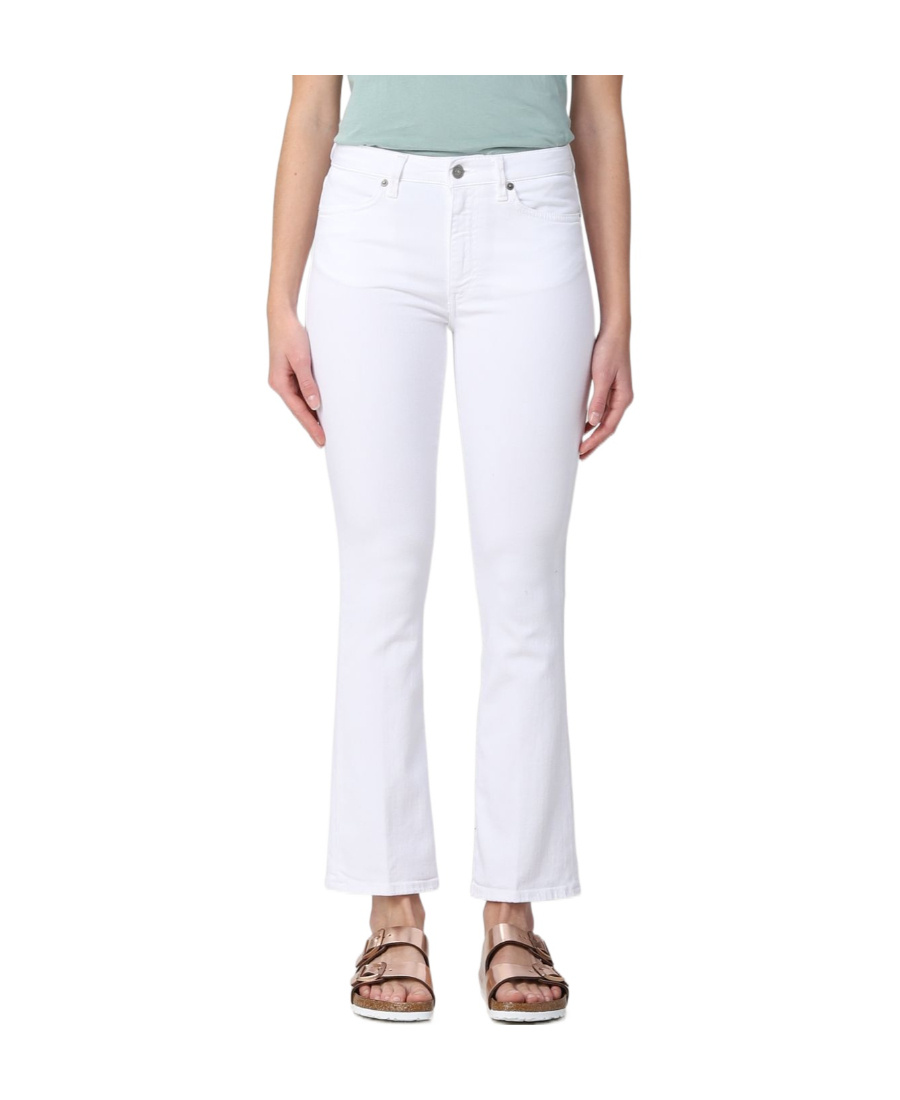 Dondup Horn Denim Trousers In White