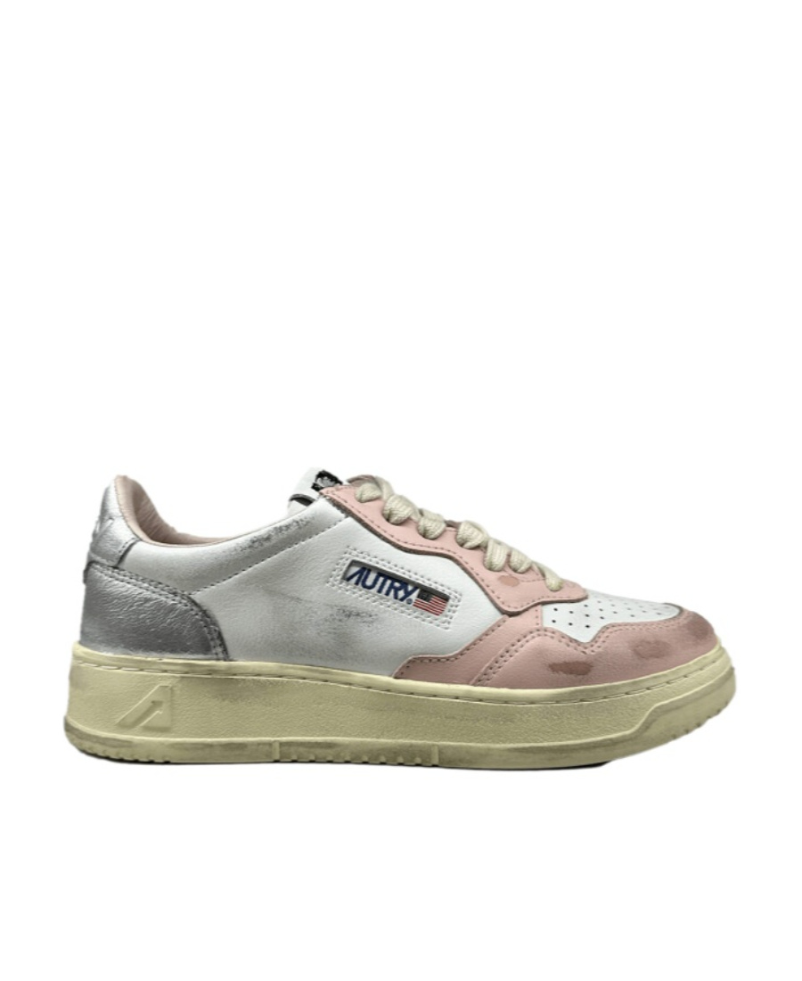 Autry Medalist Low Super Vintage Sneakers In Nude