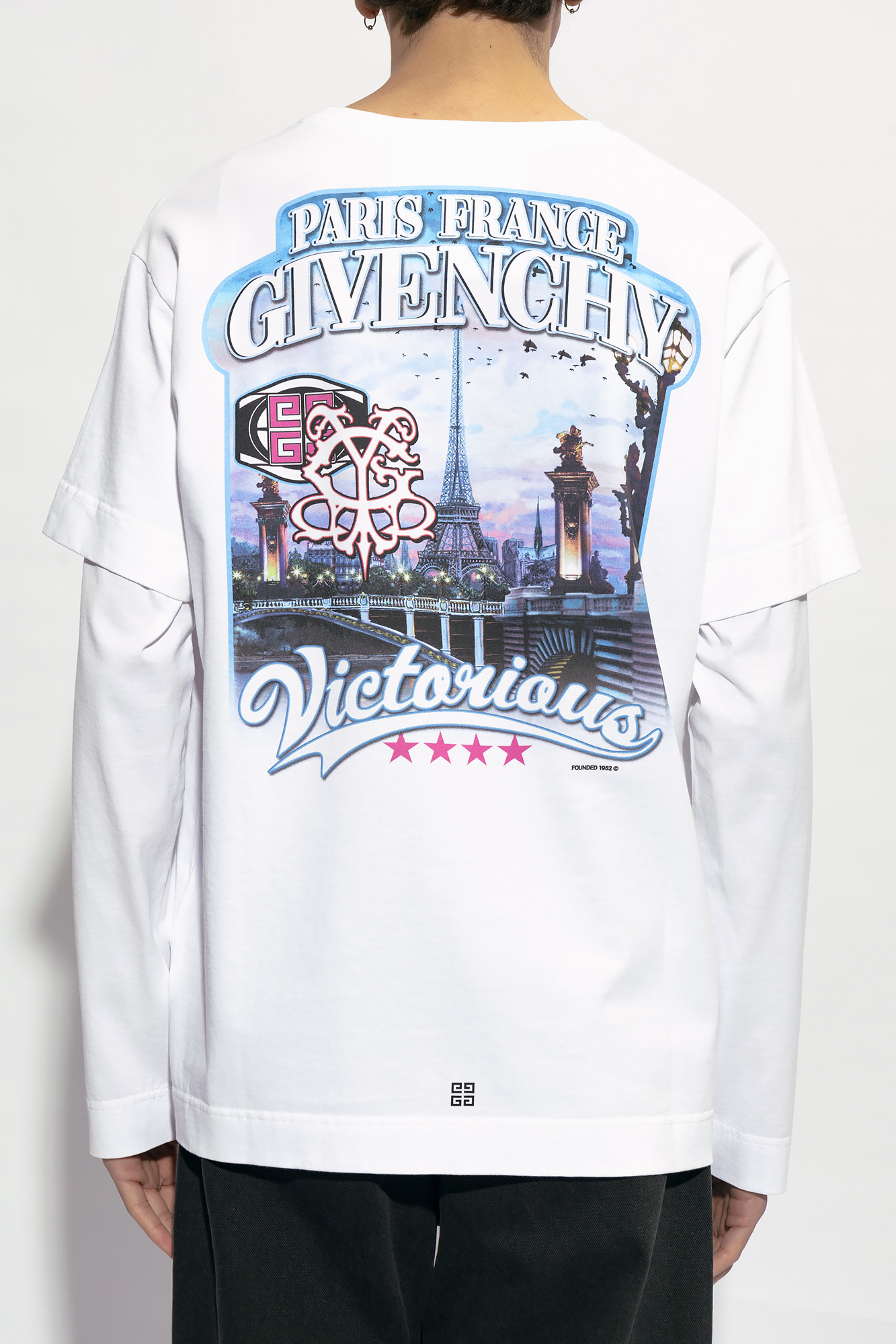 Givenchy Graphic Printed Long-sleeve T-shirt In White