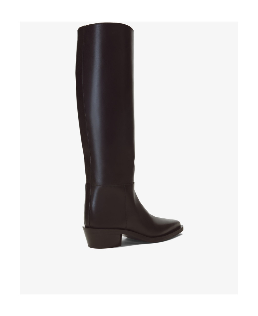 Proenza Schouler Bronco Leather Tall Boots In Black