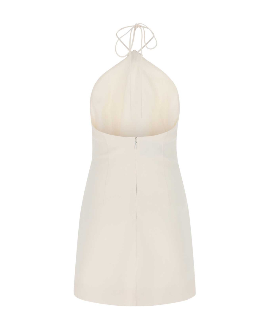 Valentino Star-detail Halterneck Minidress In White