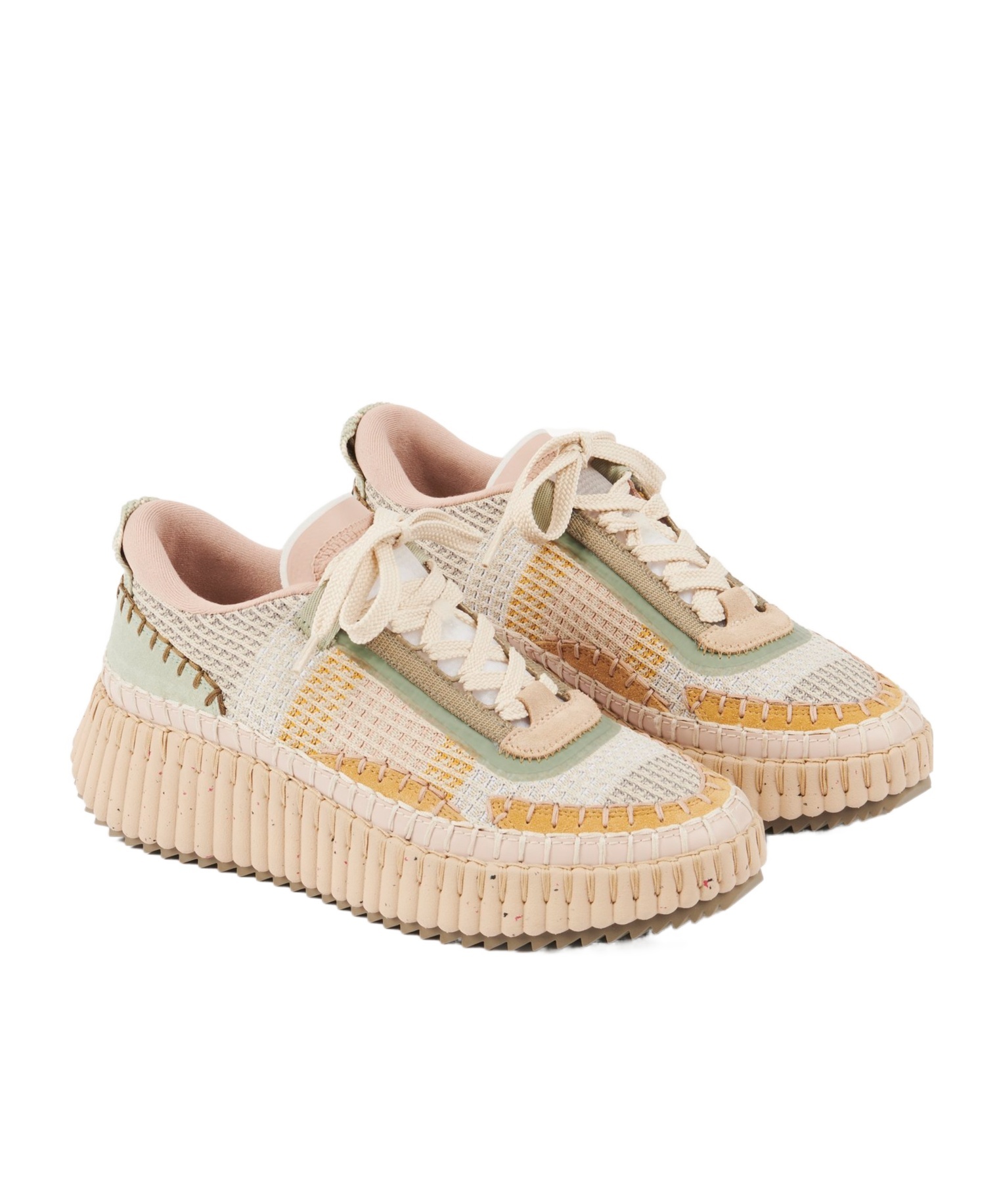 Chloé Nama Sneakers In Nude