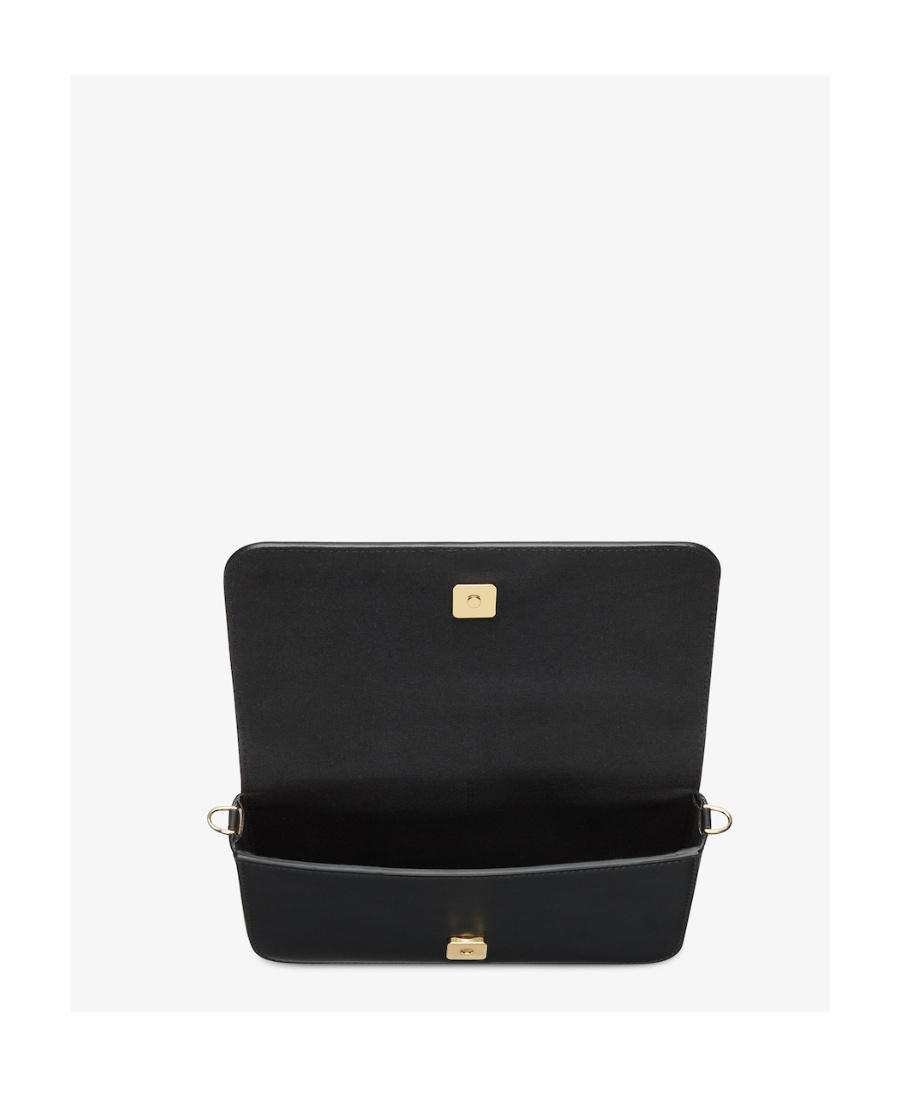 Fendi Graphy Leather Wallet In Black