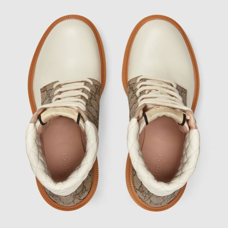 Gucci Trip Gg Bootie In Brown
