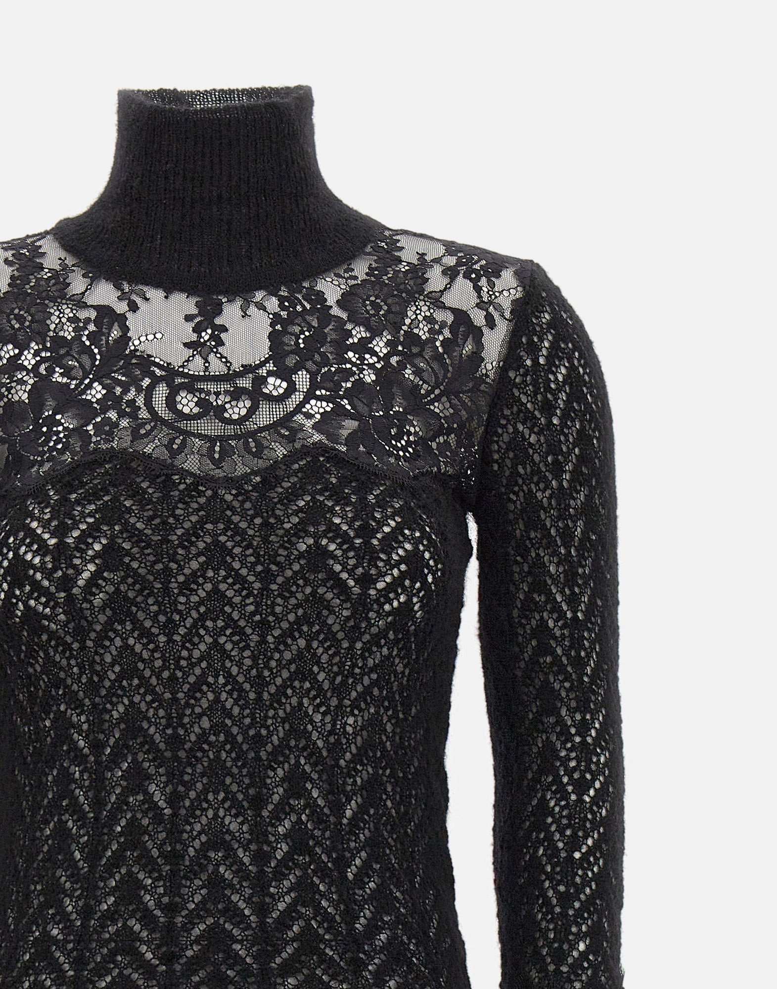 Blumarine Turtleneck Sweater In Black