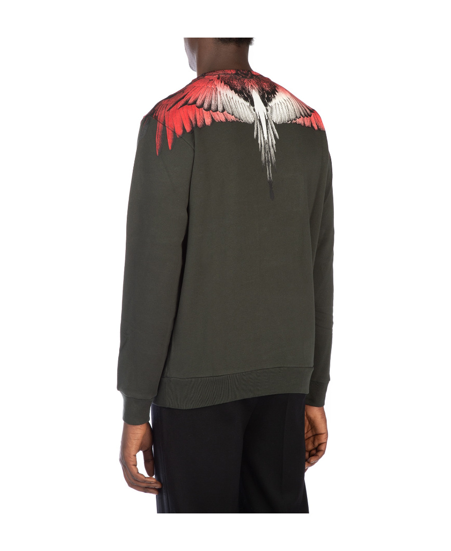 MARCELO BURLON COUNTY OF MILAN WING PRINTED SWEATER