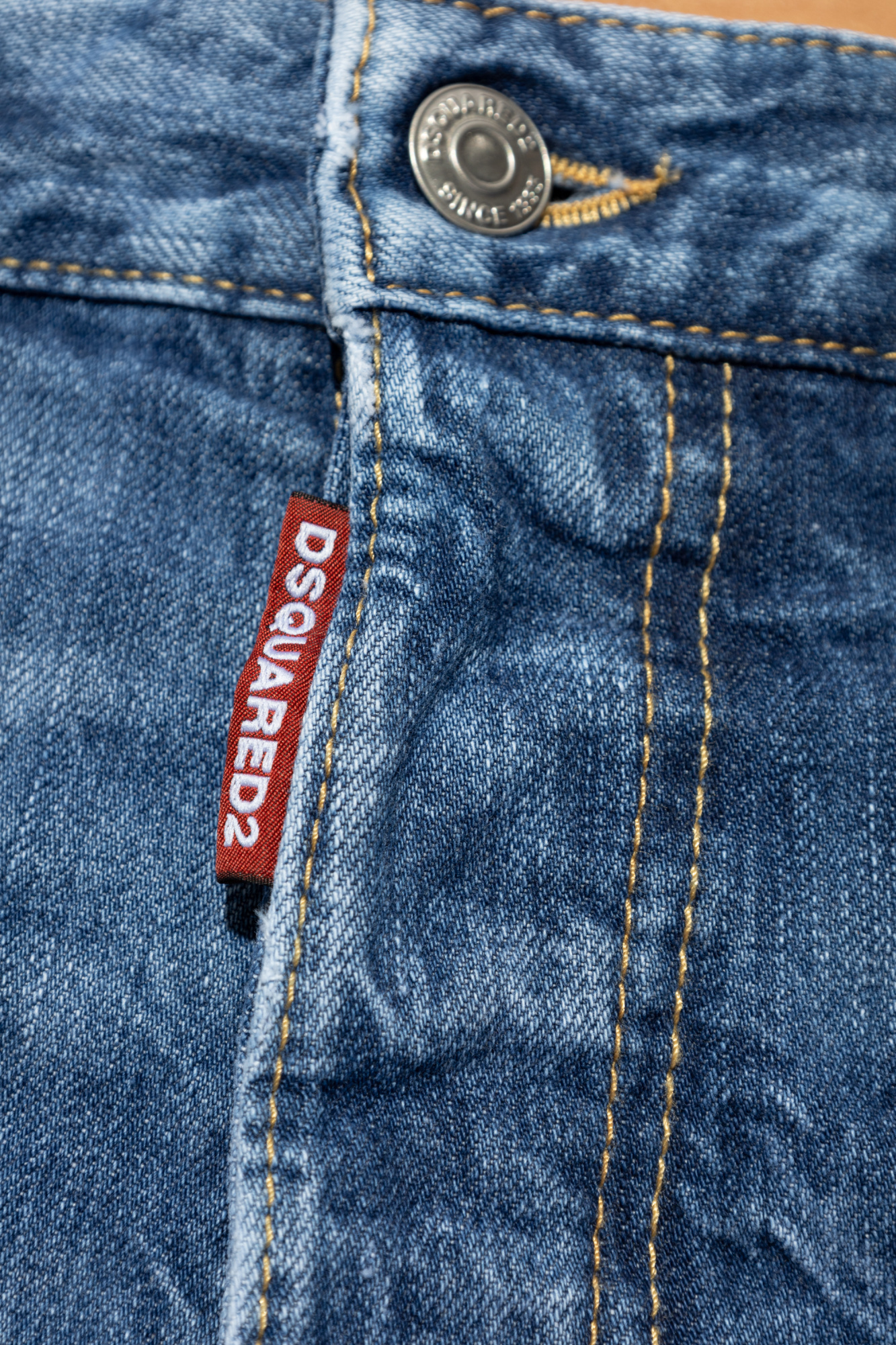 Dsquared2 Whiskering Effect Slim-cut Jeans In Blue