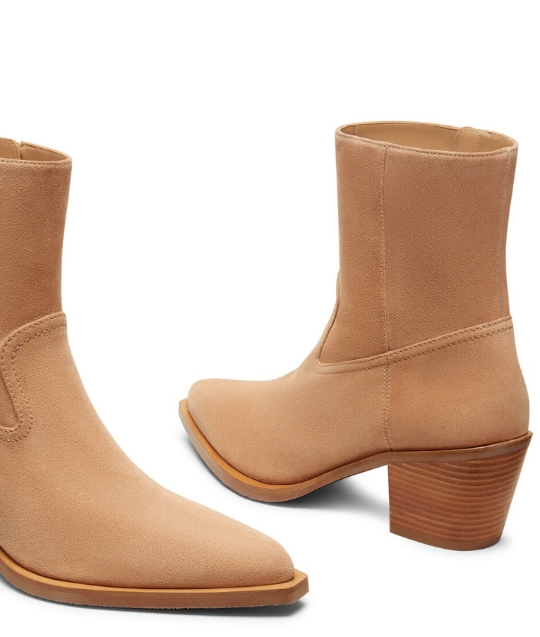 Stuart Weitzman Thick Heeled Short Boots In Brown