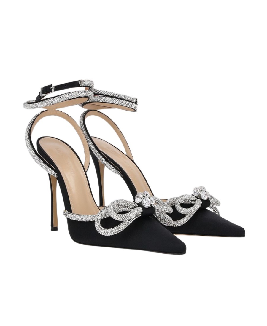 Mach&mach Logo High Heels In Black
