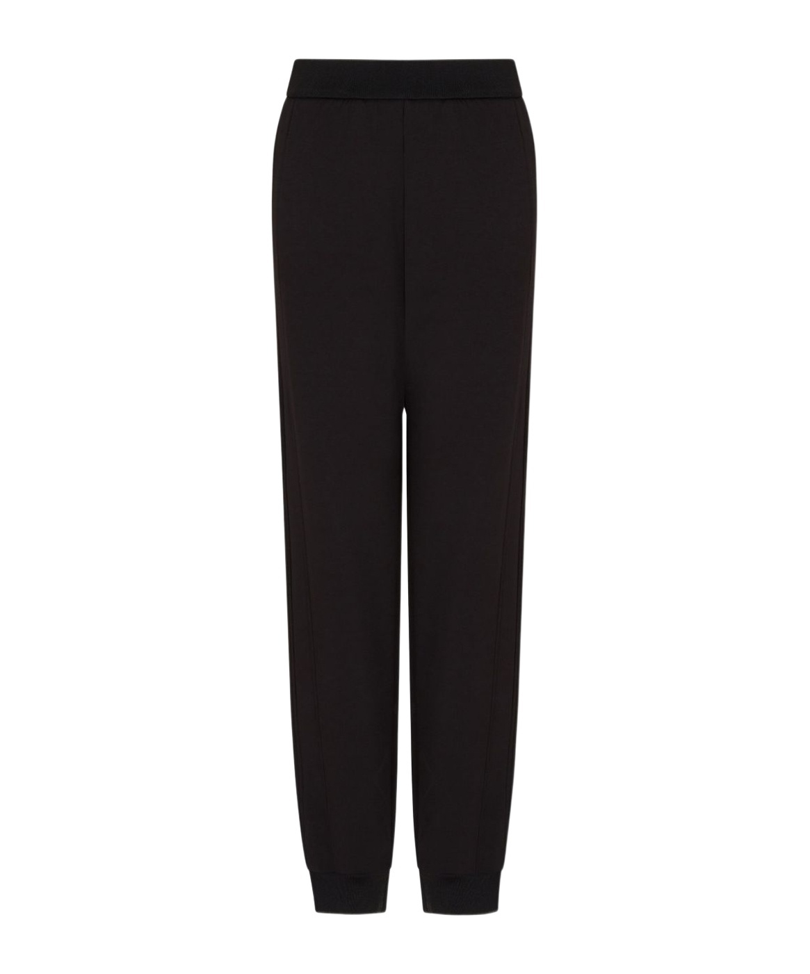 Emporio Armani Elastic-waist Track Pants In Black