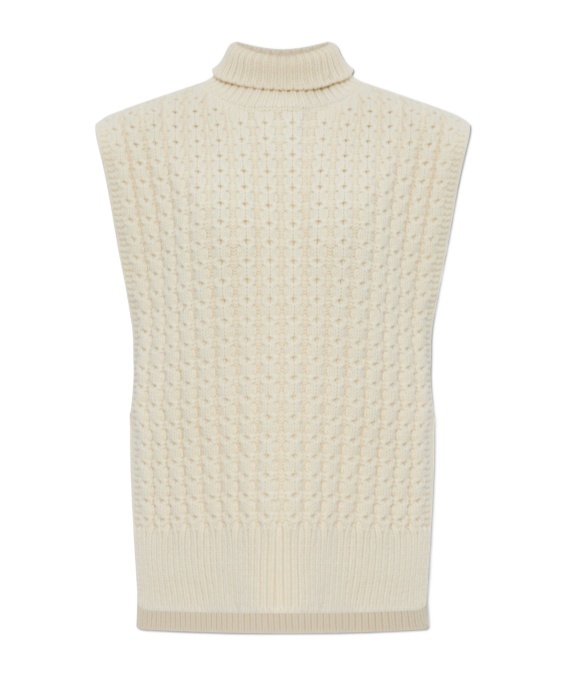 Alaïa High-necked Cloak In Nude