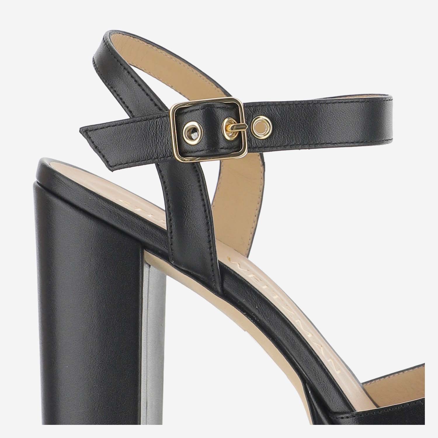 Stuart Weitzman The Ryder 95 Platform Sandal In Black