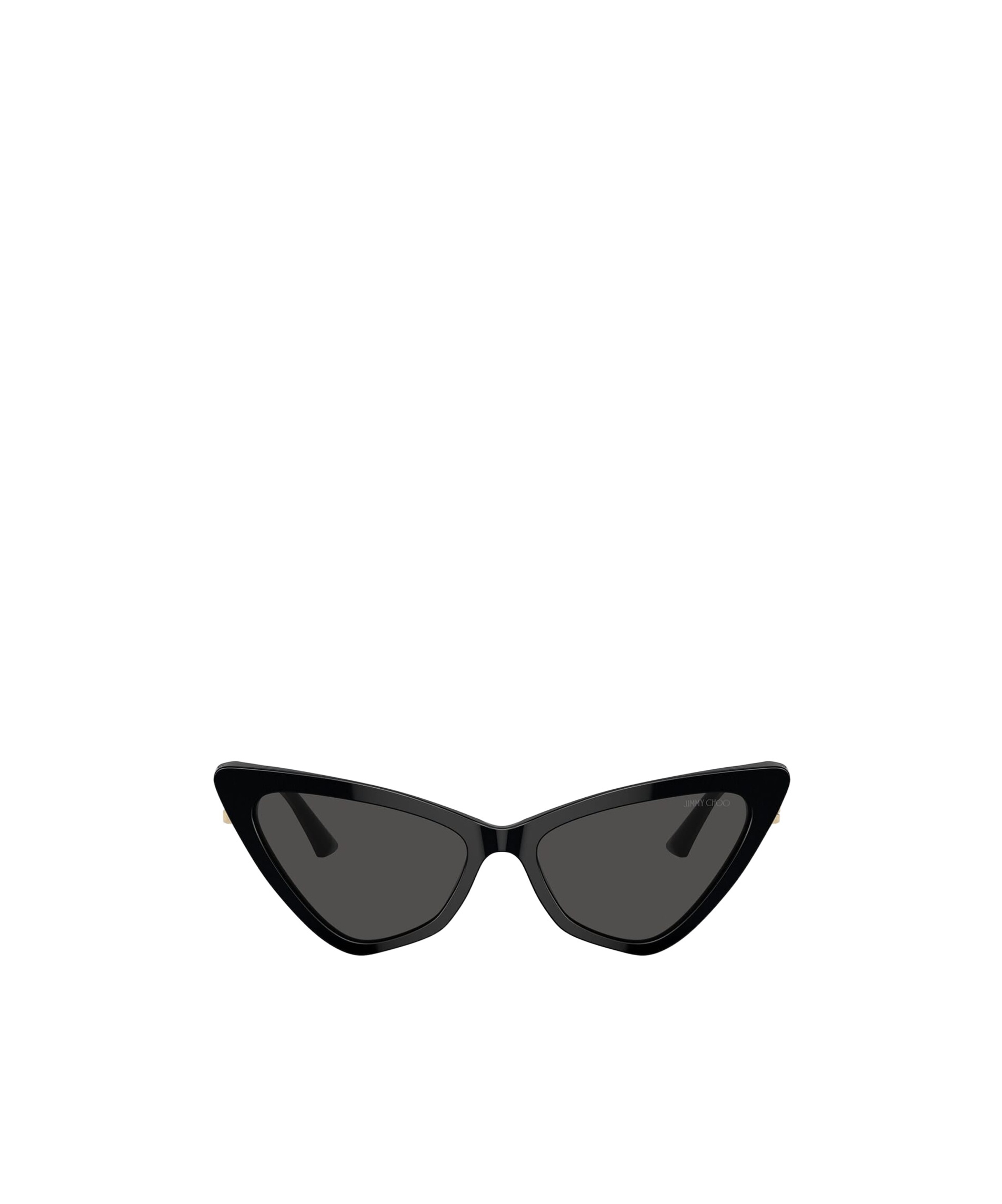 Jimmy Choo Jc Logo Acetate Cat-eye Sunglasses In Black