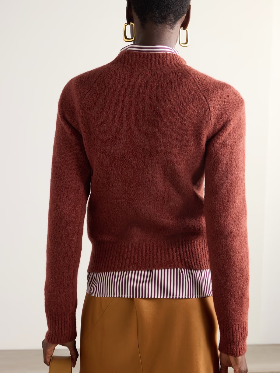 Dries Van Noten Round Neck Sweater In Red