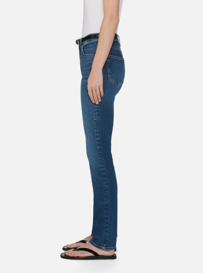 Frame Le Sleek Straight Jeans In Blue