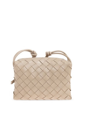 Bottega Veneta Zipper Shoulder Bag In Brown