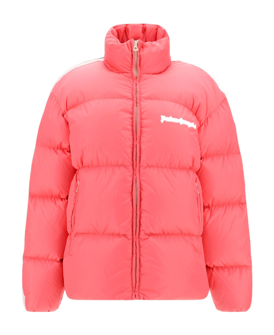 Palm Angels Down-feather Logo-print Jacket In Pink