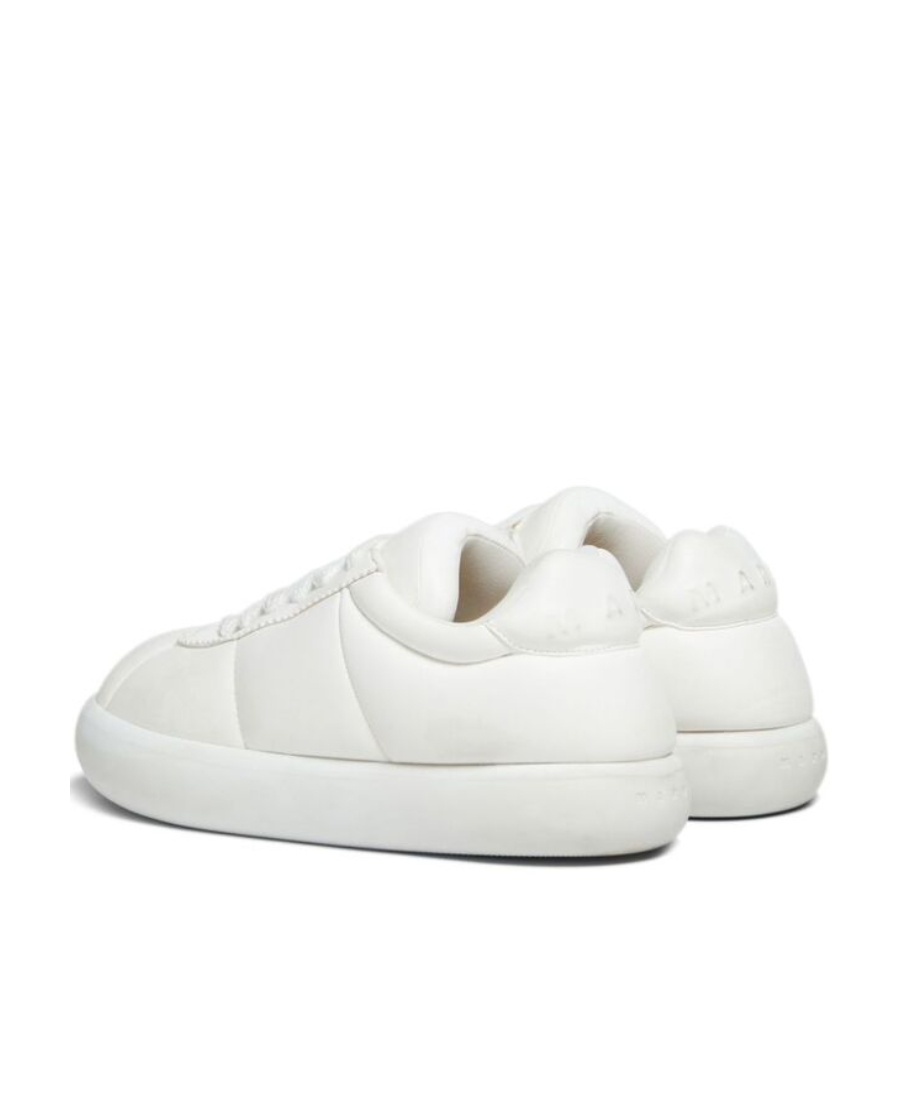 Shop Marni White Leather Bigfoot 2.0 Sneaker