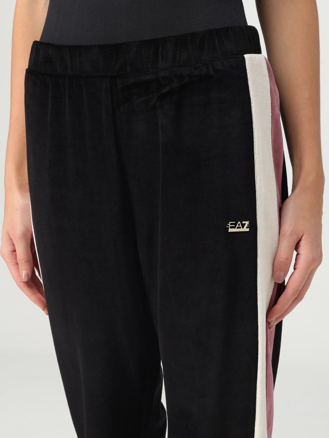 EA7 ELASTIC WAIST CASUAL PANTS