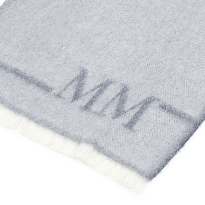 Max Mara Rectangular Scarf In Gray
