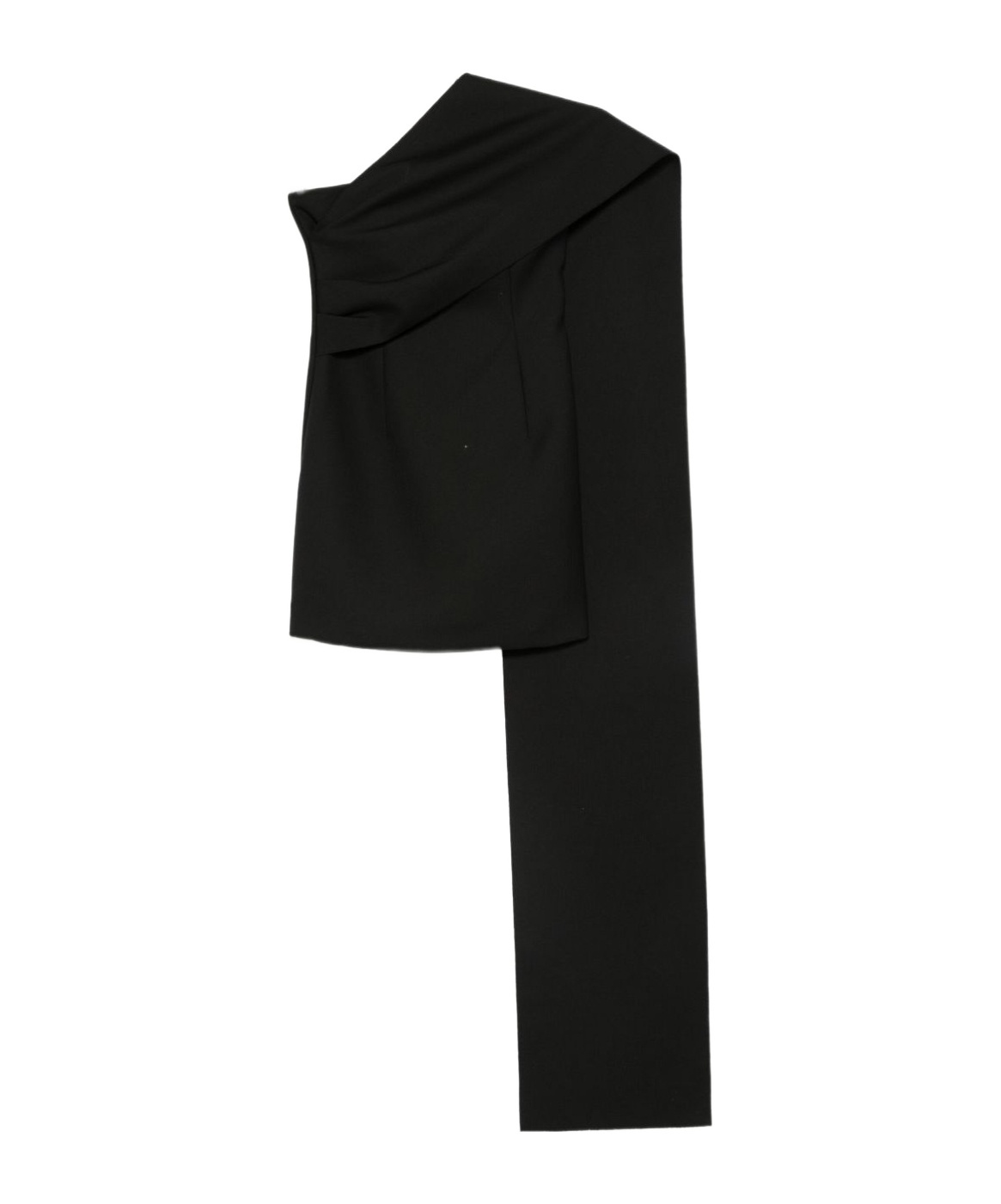 Rohe One-shoulder Mini Dress In Black