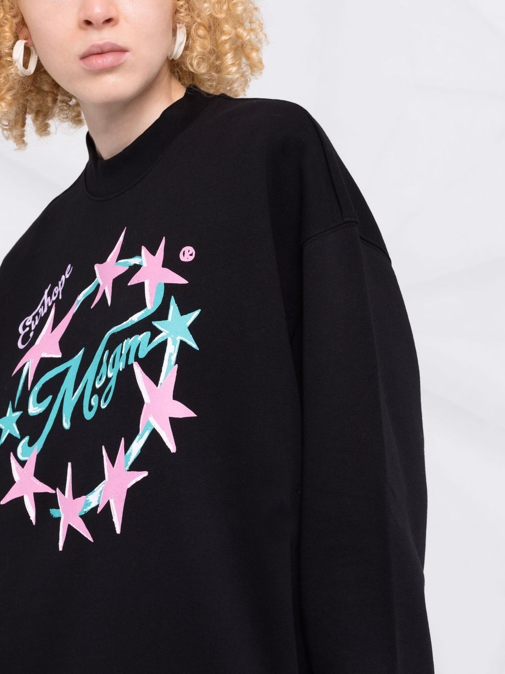 Msgm Logo-print Sweatshirt In Black